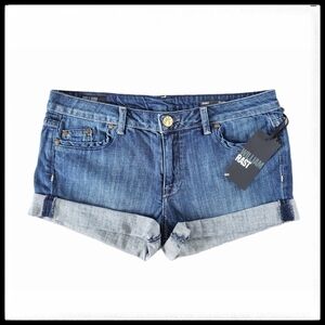 William Rast NWT Women's Cuffed Jean Shorts